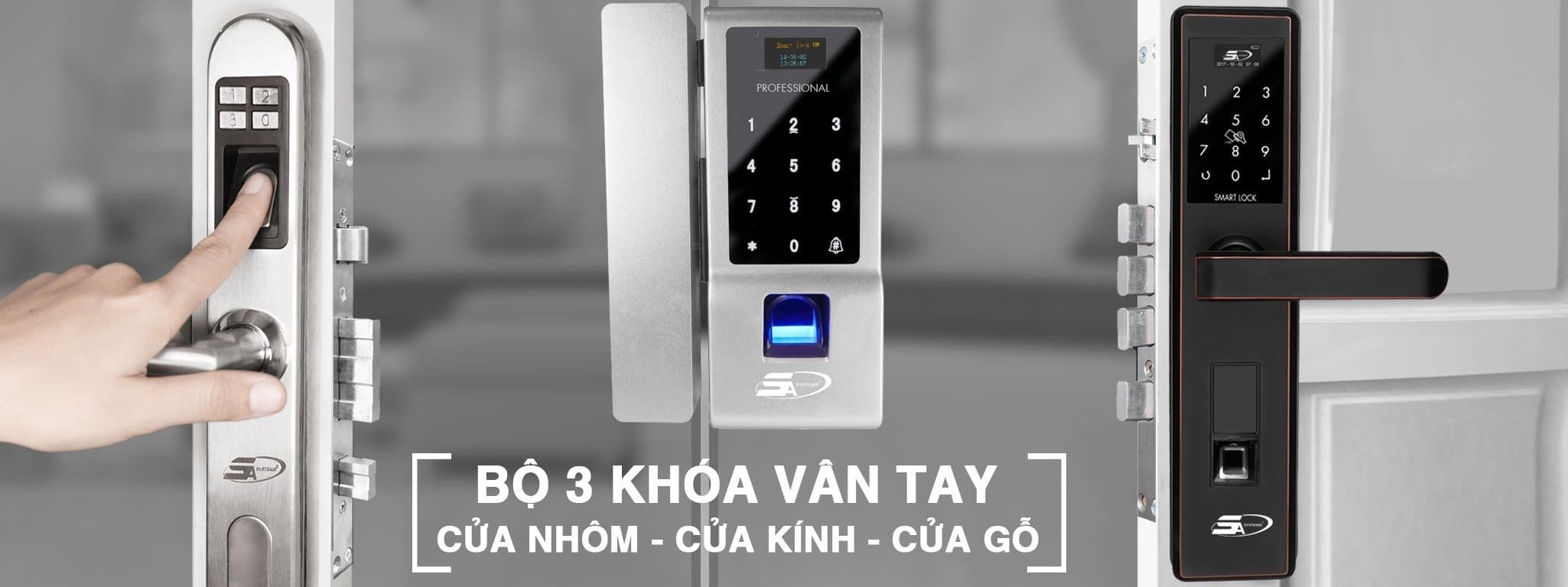 Có nên lắp khóa cửa điện tử cho cửa nhôm không?