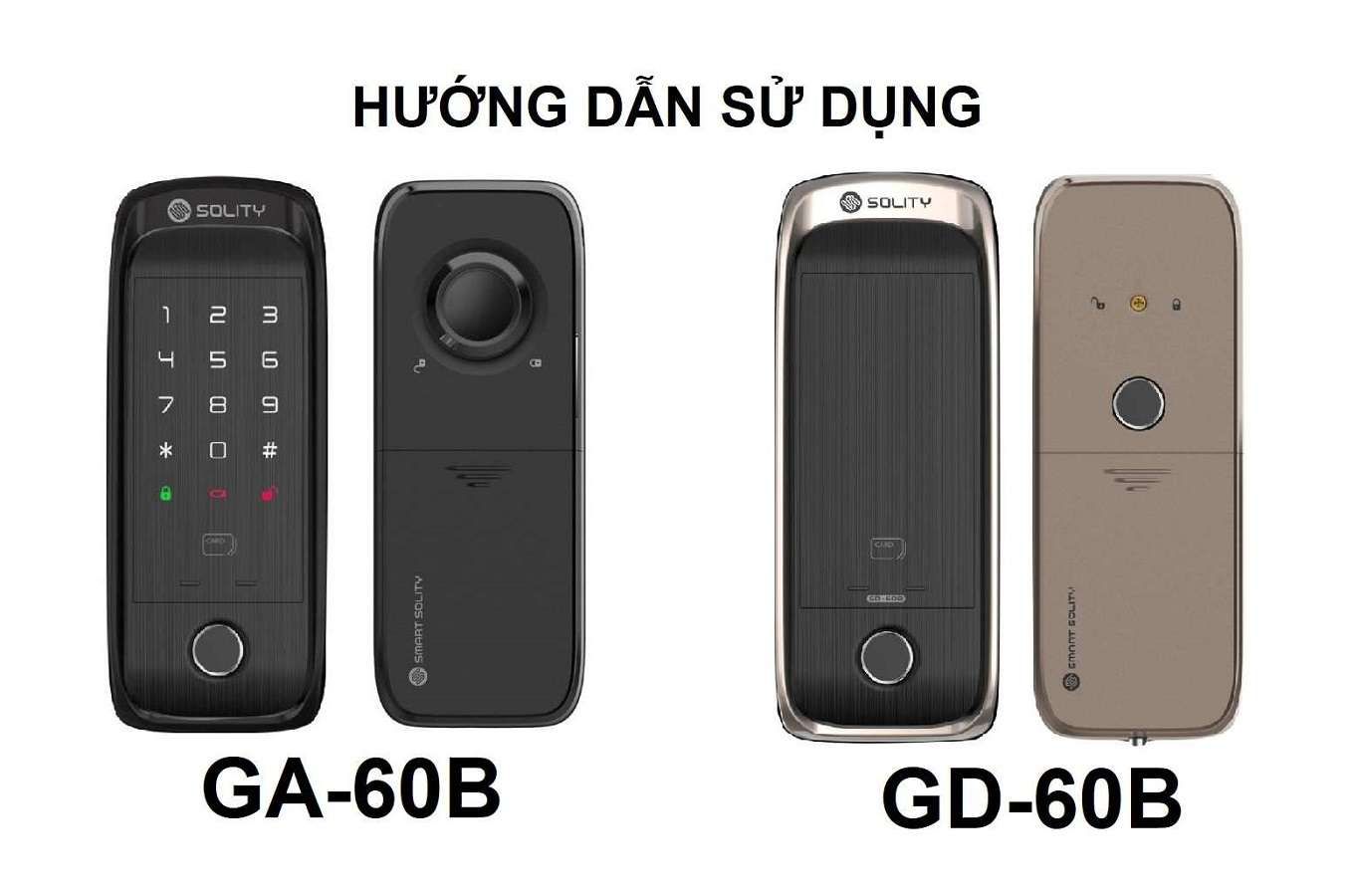 Hướng dẫn sử dụng Khóa Solity GA-60B, GD-600B