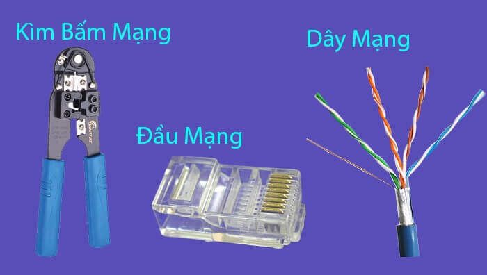 Cách bấm dây mạng theo Chuẩn A và Chuẩn B