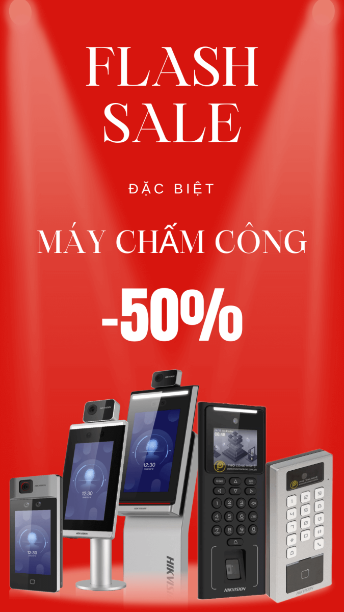 Flash sale giảm giá máy chấm công