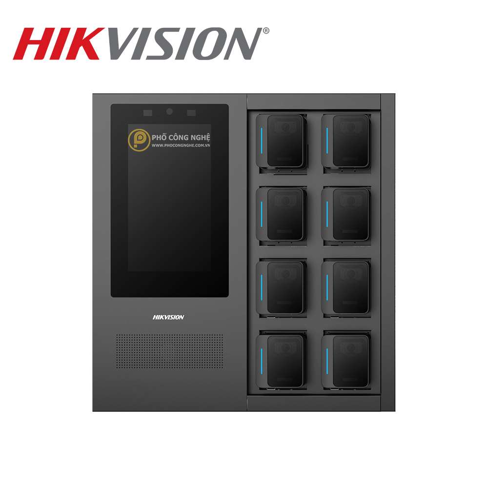 Trạm Dock Body camera 8 cổng Hikvision DS-MDS003