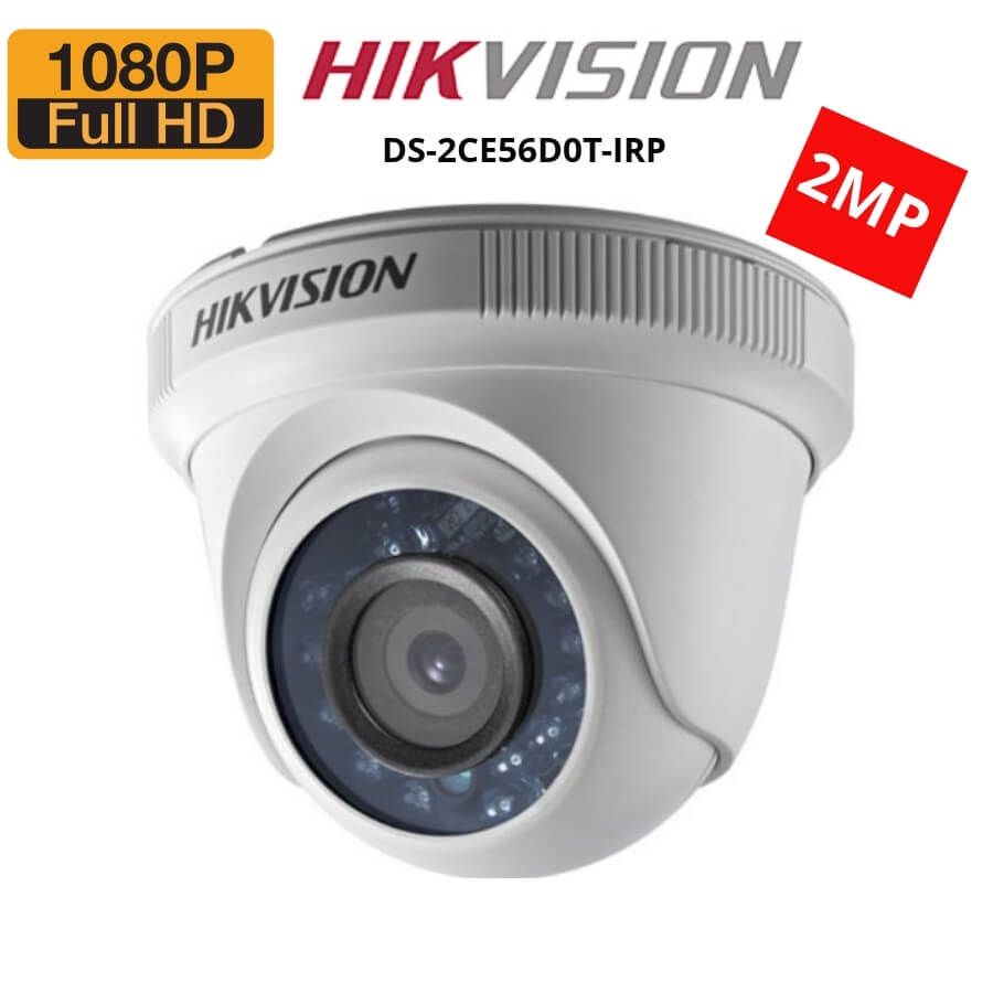 Camera HD-TVI 2MP bán cầu hồng ngoại 20m HIKvision DS-2CE56D0T-IRP