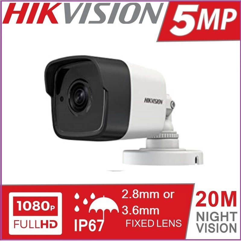 Camera HD-TVI thân trụ hồng ngoại 20m ngoài trời 5MP HIKvision DS-2CE16H0T-ITF