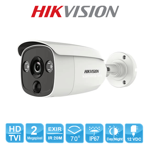 Camera HD-TVI 2MP HIKvision DS-2CE12D0T-PIRL thân trụ hồng ngoại 40M