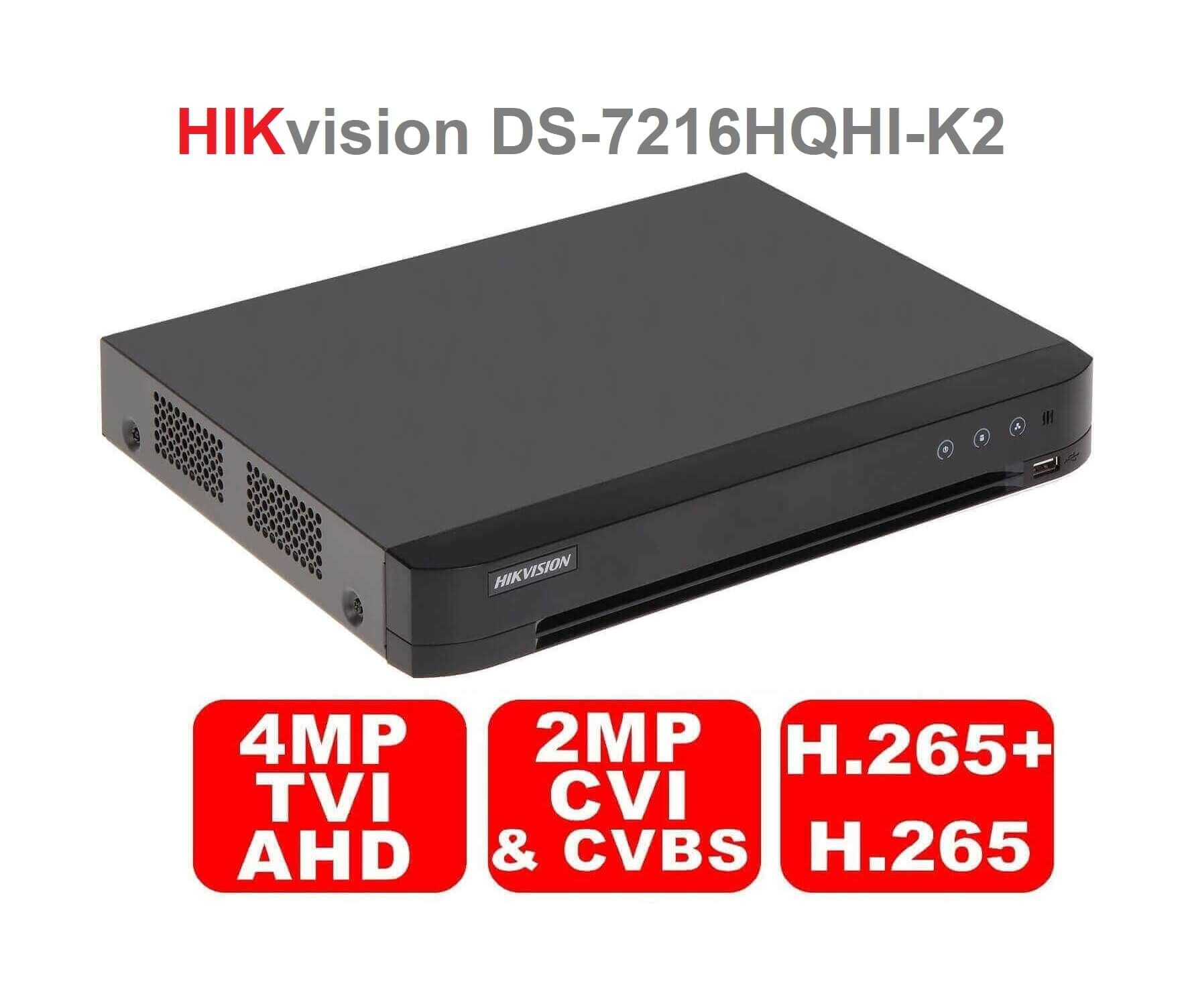 Đầu ghi hình 16 kênh TURBO 4.0 Hikvision DS-7216HQHI-K2