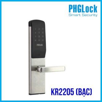 Khóa cửa điện tử PHGLock KR2205 (Bạc)