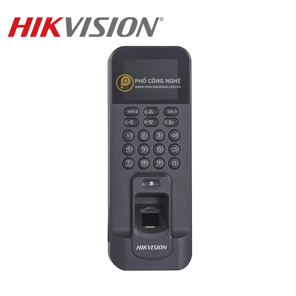 Máy chấm công vân tay Hikvision DS-K1T804BEF