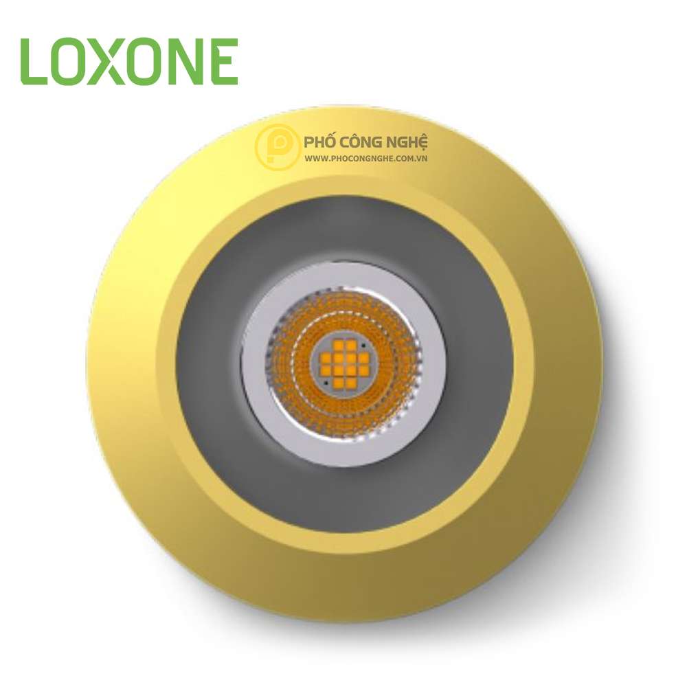 Đèn LED âm trần màu vàng Loxone 100491