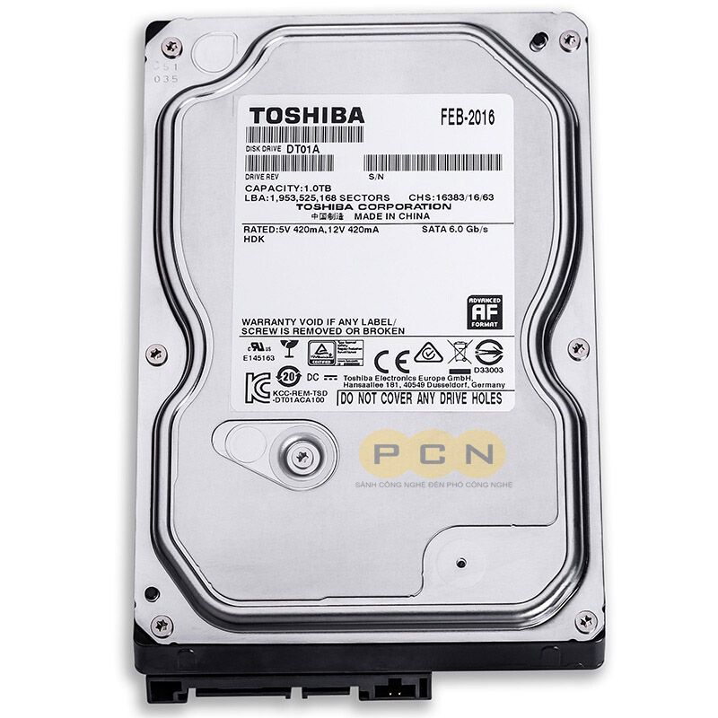 Ổ cứng lưu trữ 1TB Toshiba DT01ABA100V chuyên dụng cho camera