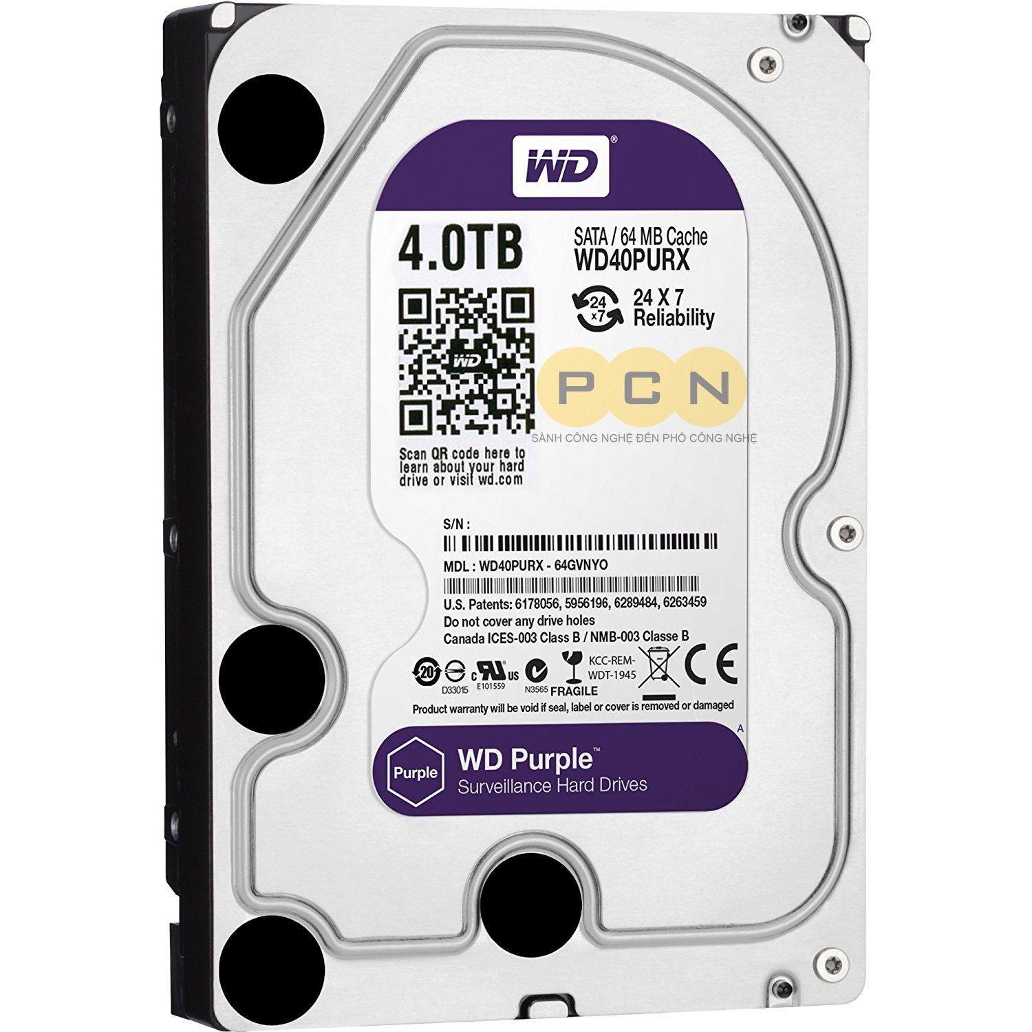 Ổ cứng lưu trữ 4TB Western Purple WD40PURX