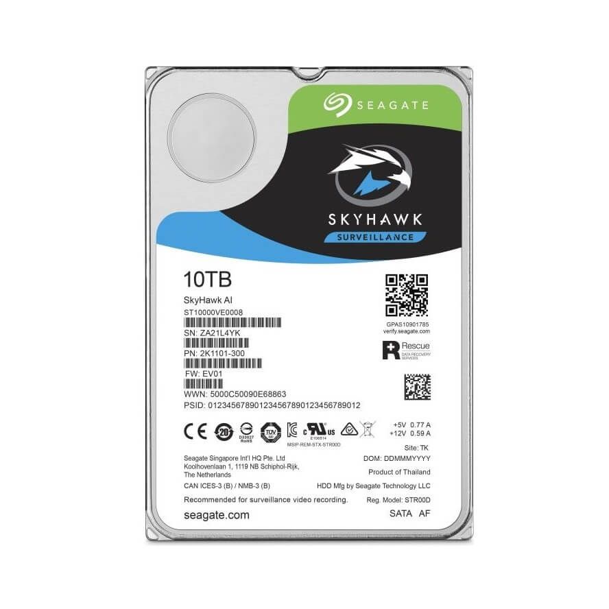 Ổ cứng lưu trữ 10TB Seagate Skyhawk ST10000VE0008