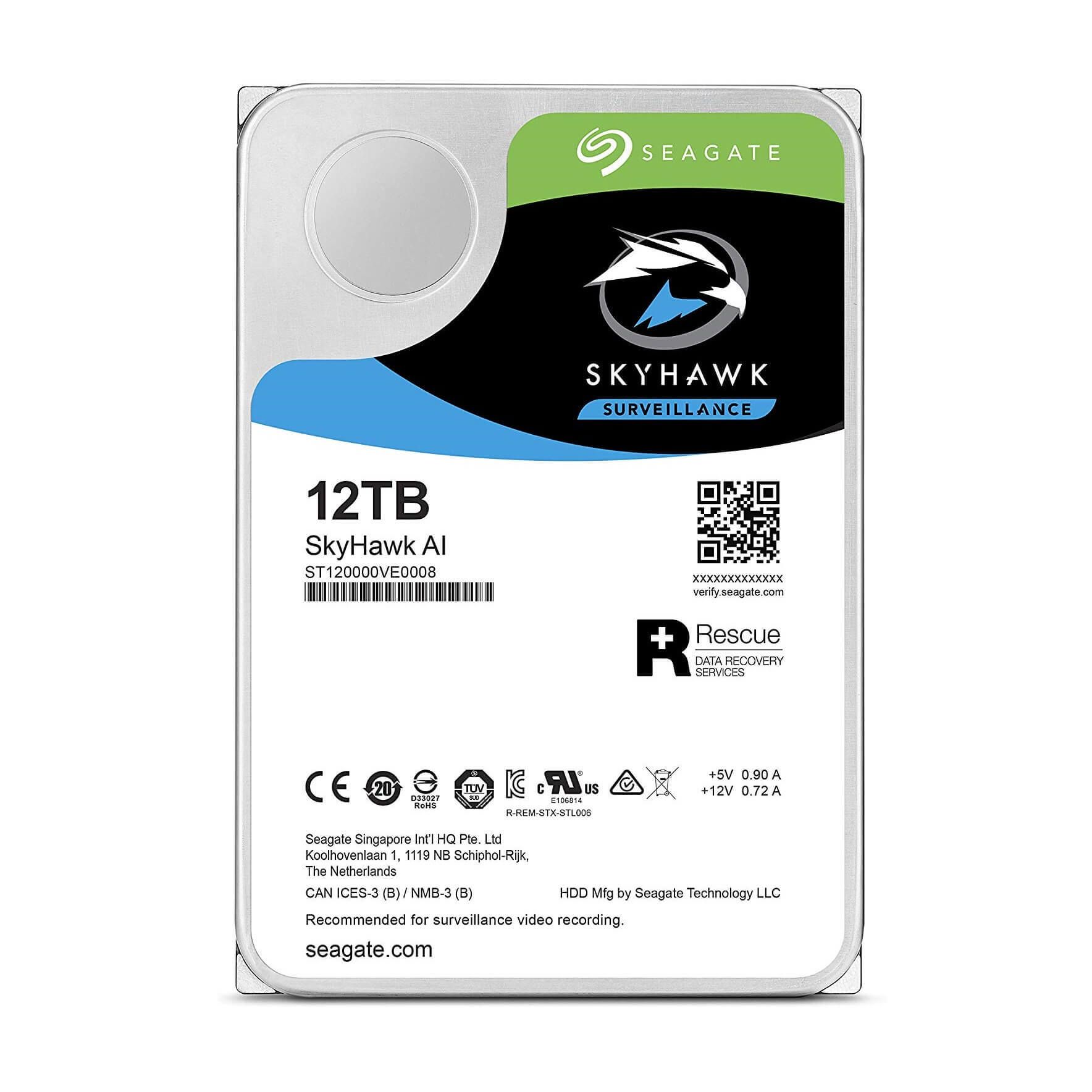 Ổ cứng lưu trữ 12TB Seagate Skyhawk ST12000VE0008