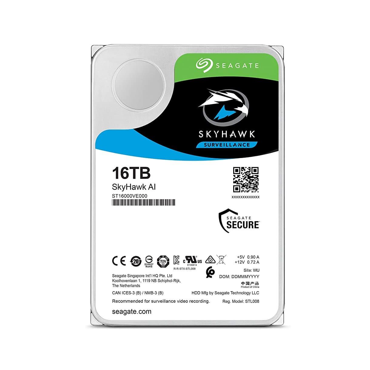 Ổ cứng lưu trữ 16TB Seagate Skyhawk ST16000VE000