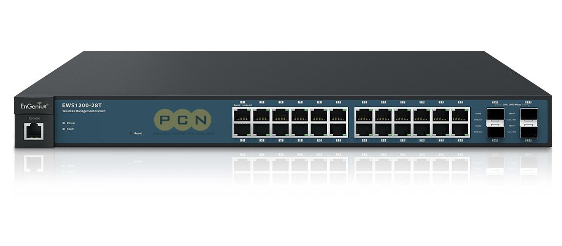 Switch mạng 24 Port Neutron PoE+ EnGenius EWS1200-28TFP