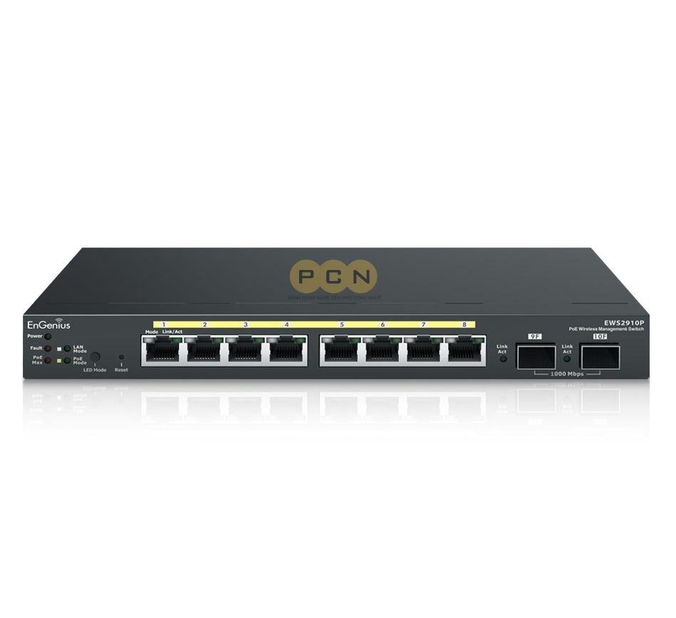 Switch mạng Neutron PoE+ 8 Port EnGenius EWS2910P