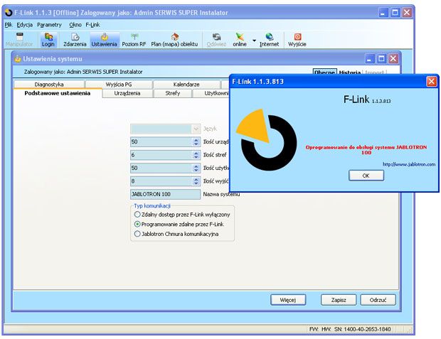 Hướng dẫn tải phần mềm F-Link cài đặt báo động Jablotron 100