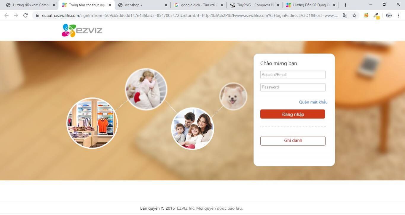 Hướng dẫn xem camera Ezviz trên máy tính