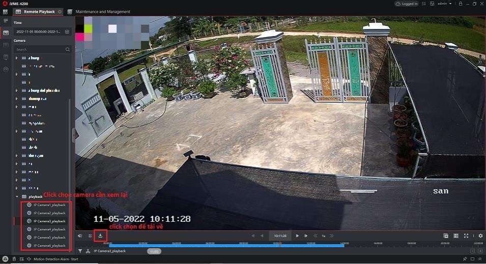 Hướng dẫn trích xuất Video Playback camera Hikvision bằng phần mềm iVMS-4200