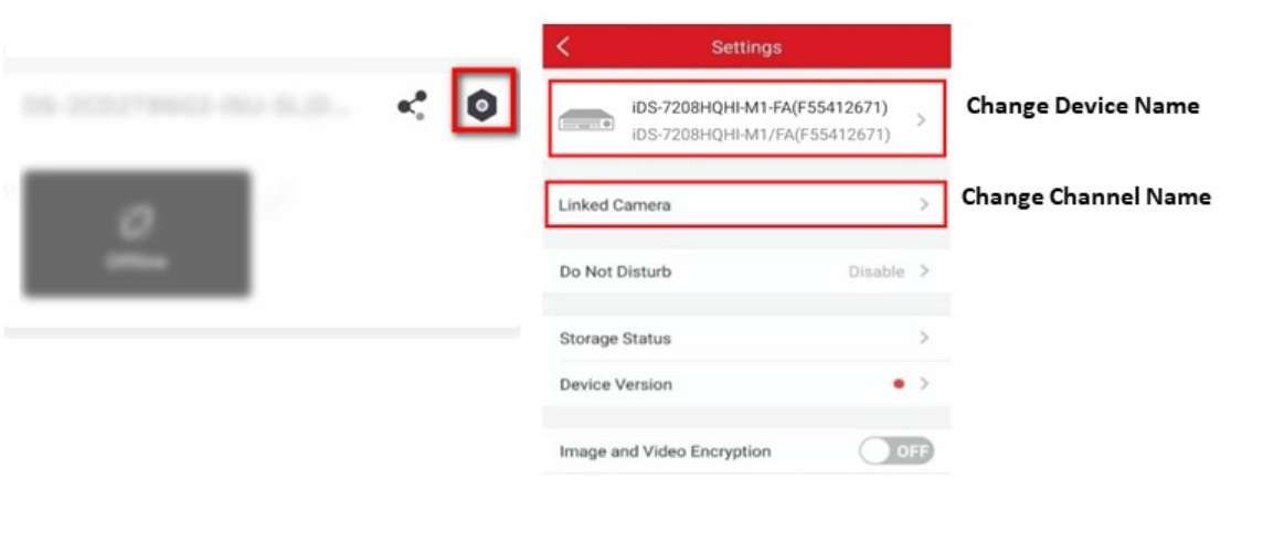 Hướng dẫn cách đổi tên thiết bị, tên kênh trên Hik-Connect