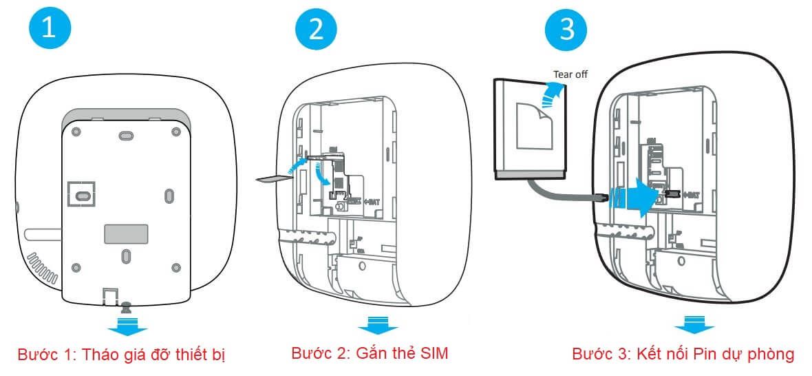 Hướng dẫn đấu nối dây tủ trung tâm báo động không dây Hikvision DS-PWA32-HS