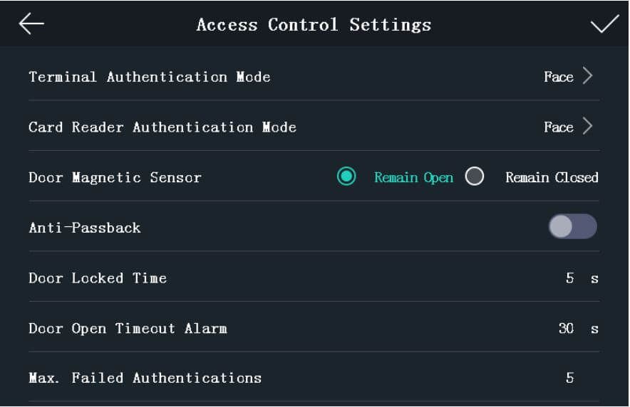 Cài đặt kiếm soát vào ra cửa (Access Control)