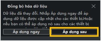 Áp dụng lịch xuống thiết bị