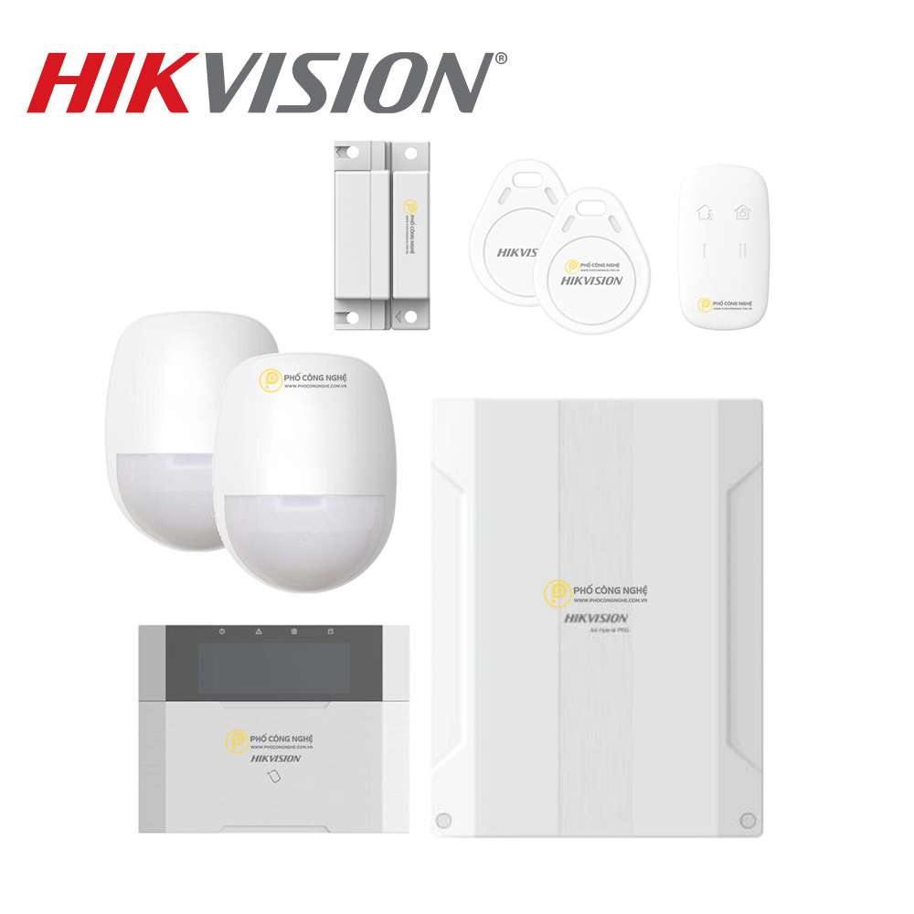 Bộ KIT báo động 64 vùng có dây Hikvision DS-PHA64-Kit-WE