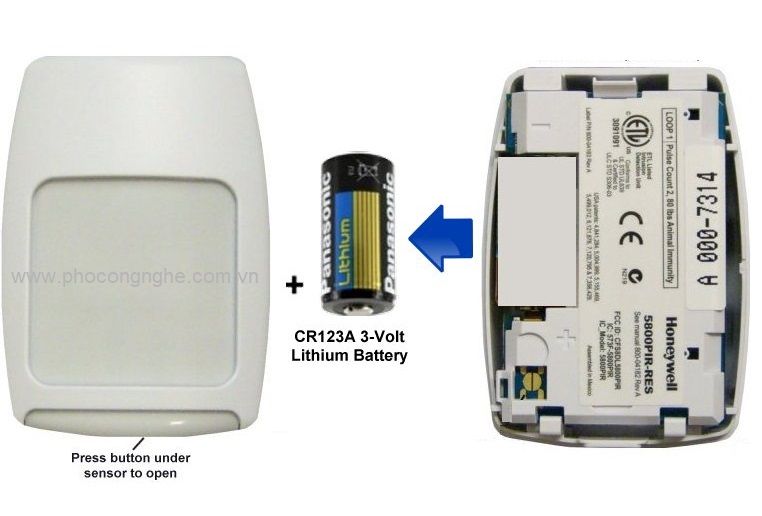 Đầu báo hồng ngoại Honeywell 5800PIR-RES loại không dây