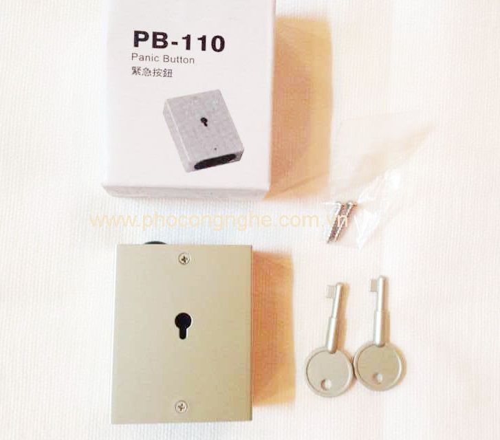 Nút bấm khẩn cấp Honeywell PB110 dạng hộp có chìa khóa