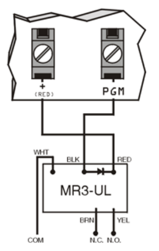 Hình 3 - Kết nối đầu ra PGM 50mA