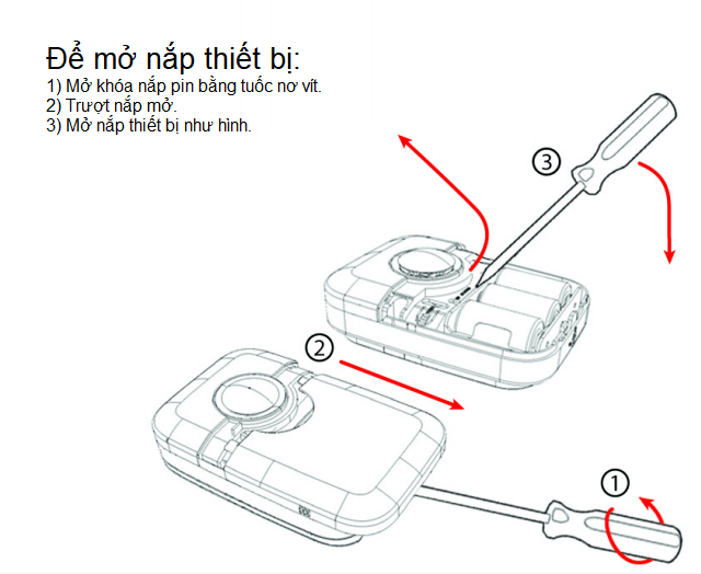 Hướng dẫn tháo lắp Pin cho còi báo động Paradox SR120