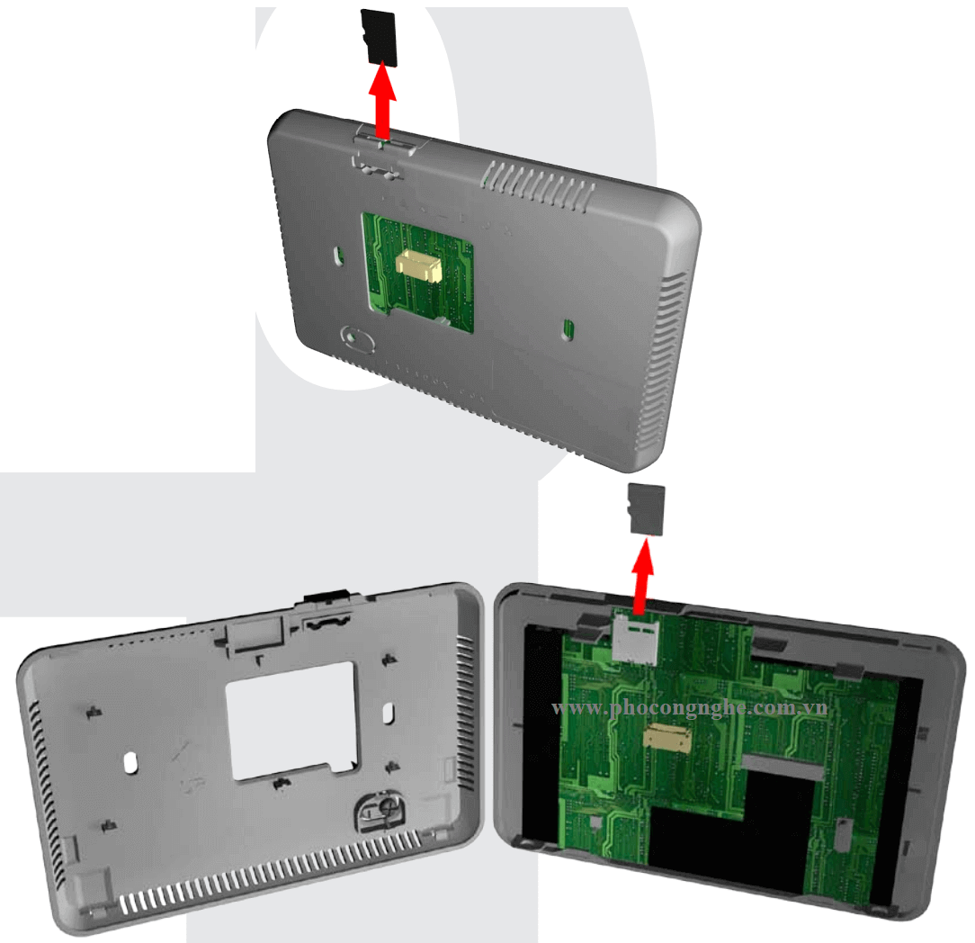 Hướng dẫn tháo lắp thẻ nhớ bàn phím Paradox TM50