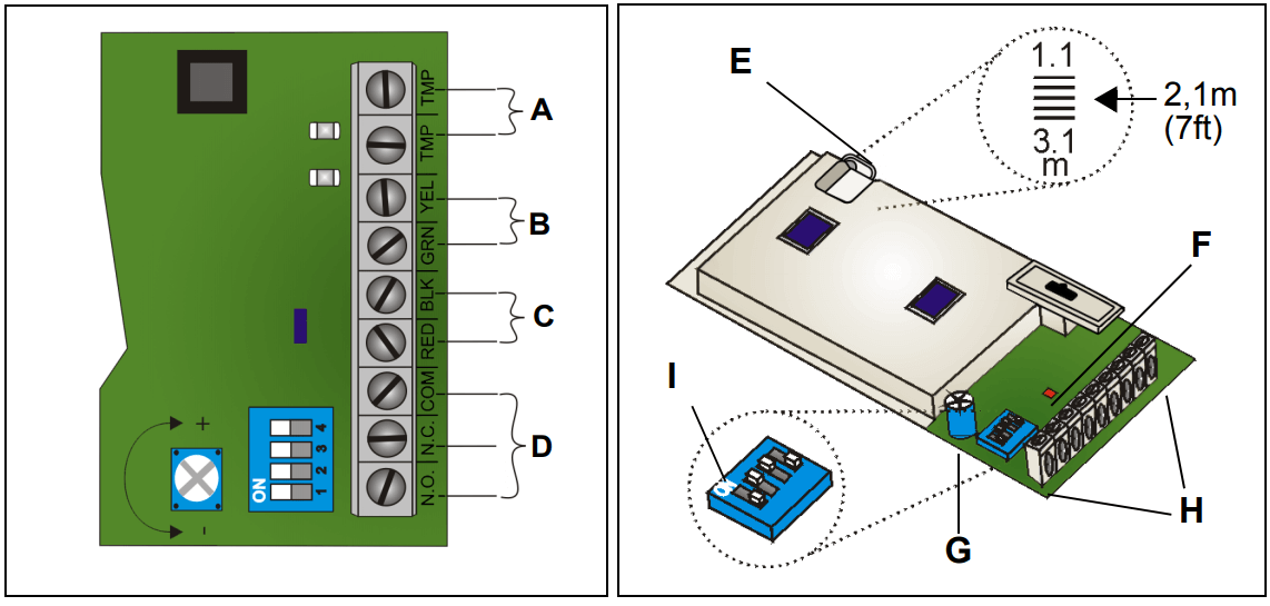 Chi tiết cảm biến báo động hồng ngoại Paradox DG85