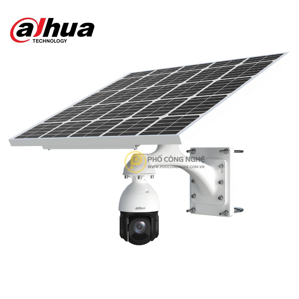 Camera IP PTZ 4G năng lượng mặt trời 4MP Dahua KIT/DH-PFM378-B125-CB/DH-SD49425DB-HNY-GQ-LA