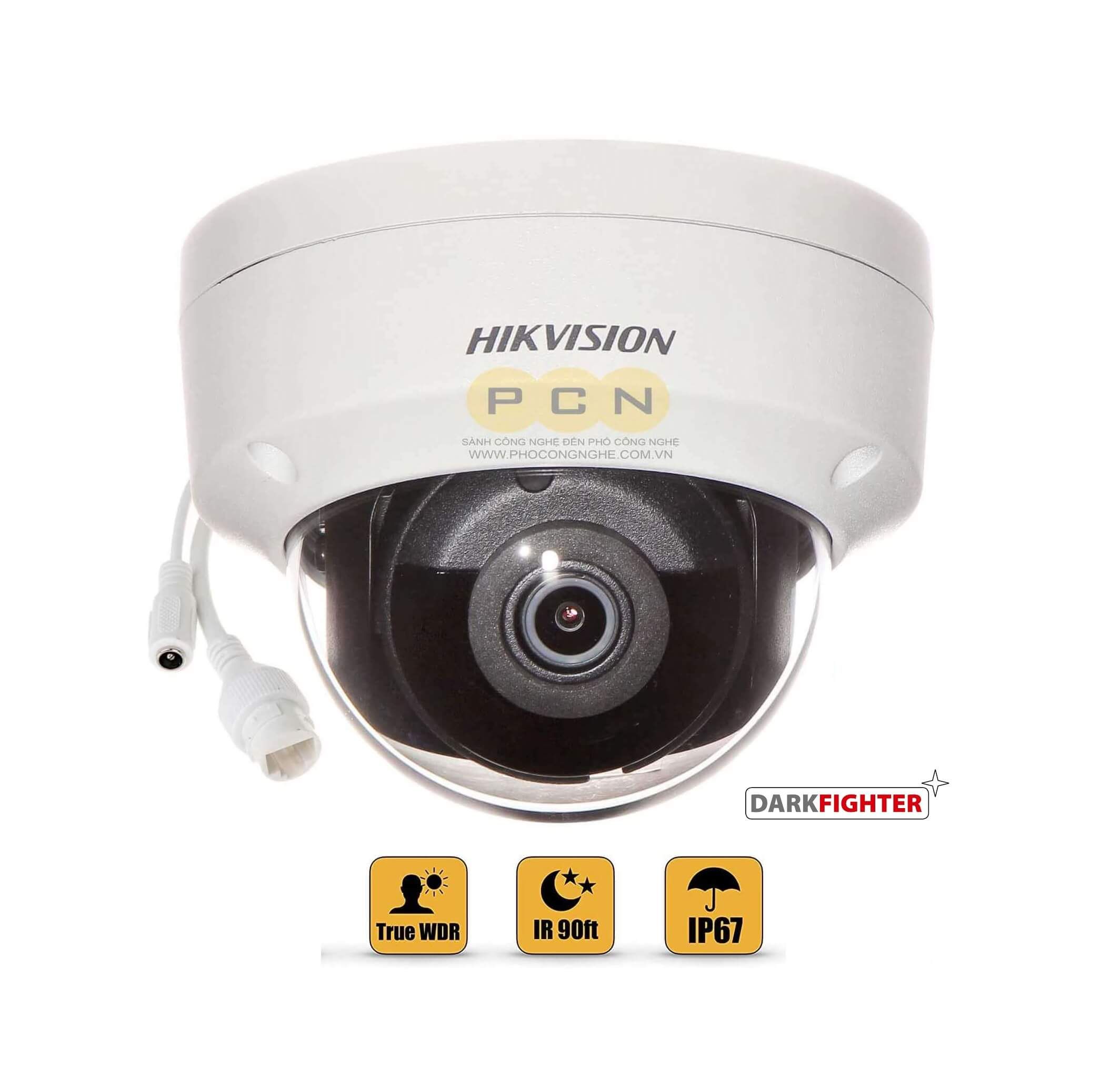 Camera IP dome 2MP HIKvision DS-2CD2125FHWD-I hồng ngoại 30M