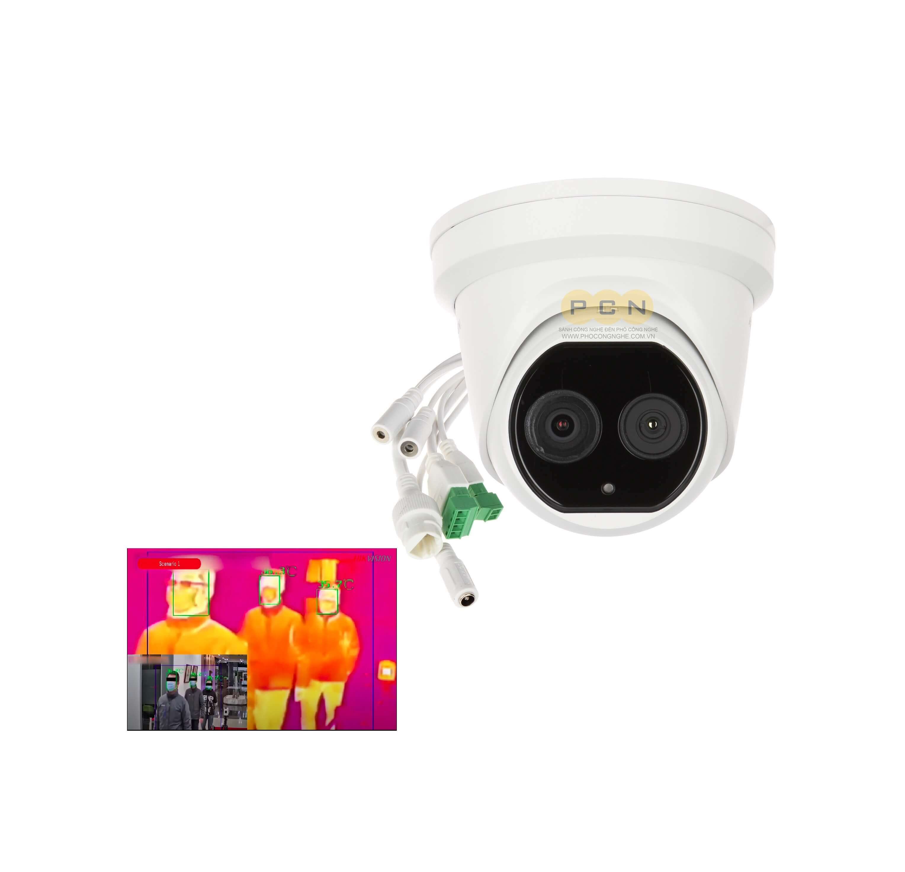 Camera cảm biến thân nhiệt HIKvision DS-2TD1217B-3/PA