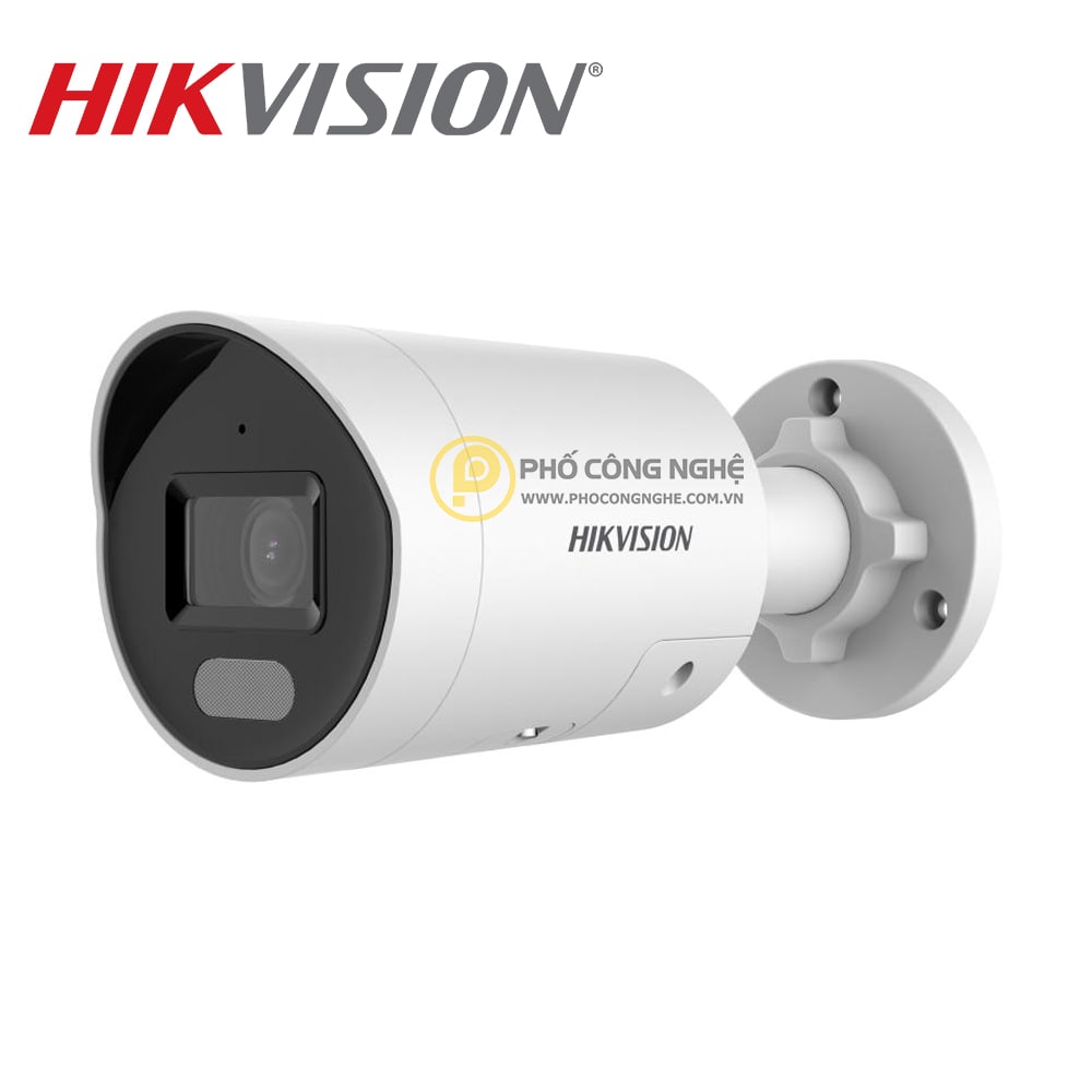 Camera IP thân trụ AcuSense 4MP Hikvision DS-2CD3046G2H-LIU/SL