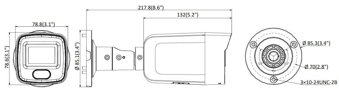 Kích thước HIKvision DS-2CD2027G1-L