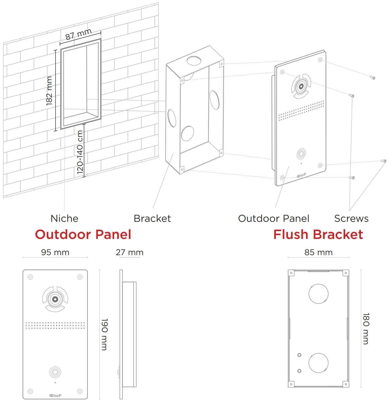 Hướng dẫn lắp đặt Nút nhấn gọi cửa BasIP AV-04FD