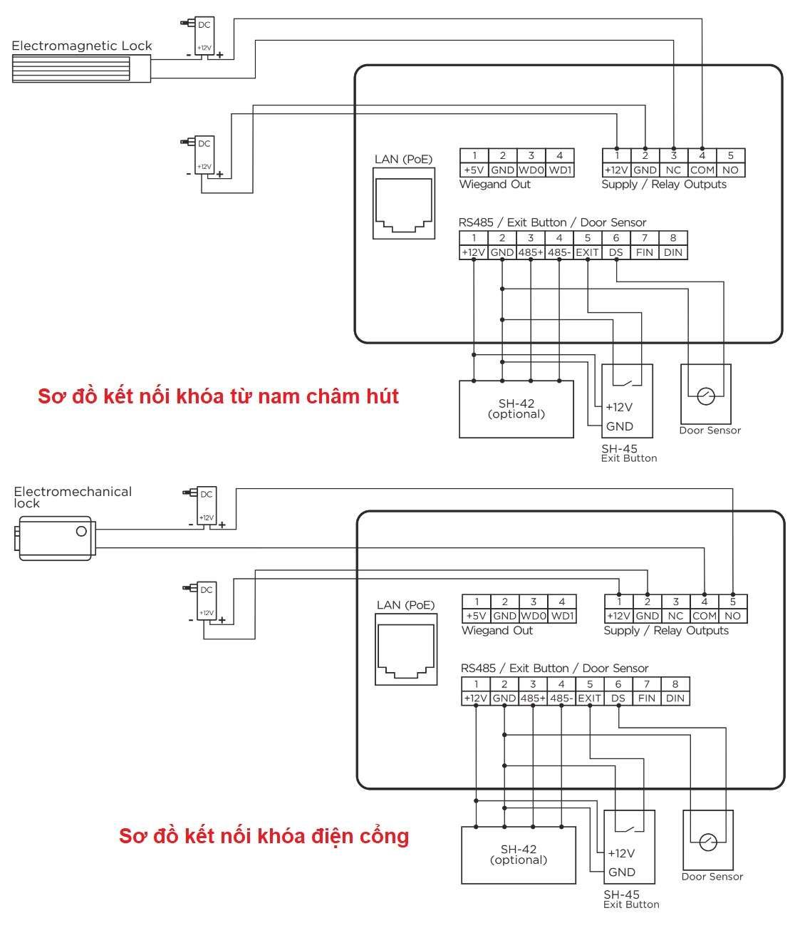 Sơ đồ đấu dây Nút nhấn sảnh chuông hình BasIP AA-07BD