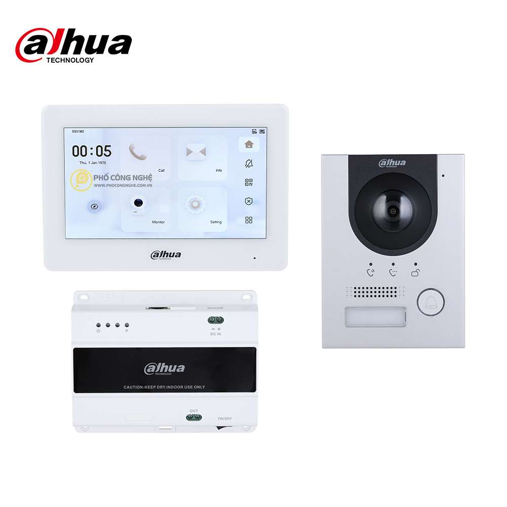 Bộ KIT chuông cửa có hình IP Dahua DHI-KTD01L