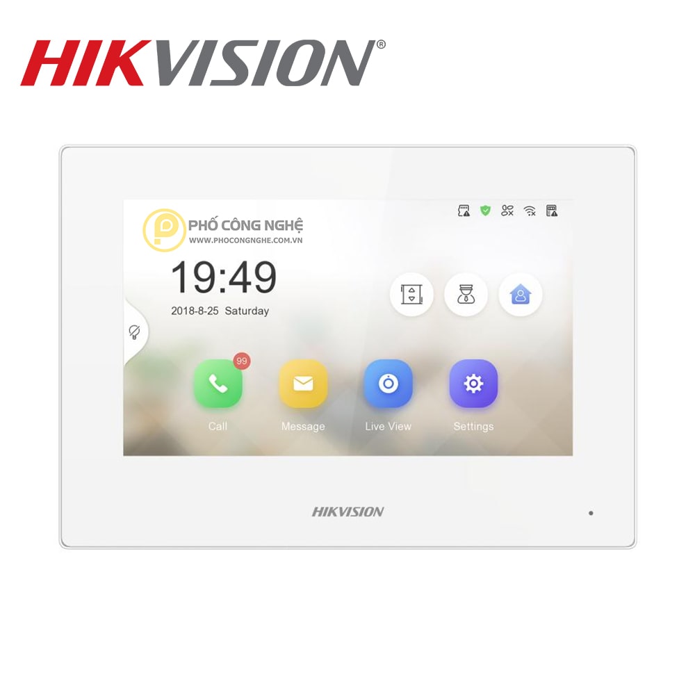 Màn hình chuông cửa IP Hikvision DS-KH6320-LE1(B)/White