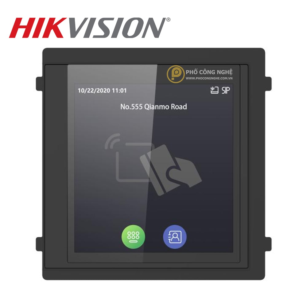 Module màn hình nút nhấn chuông cửa Hikvision DS-KD-TDM