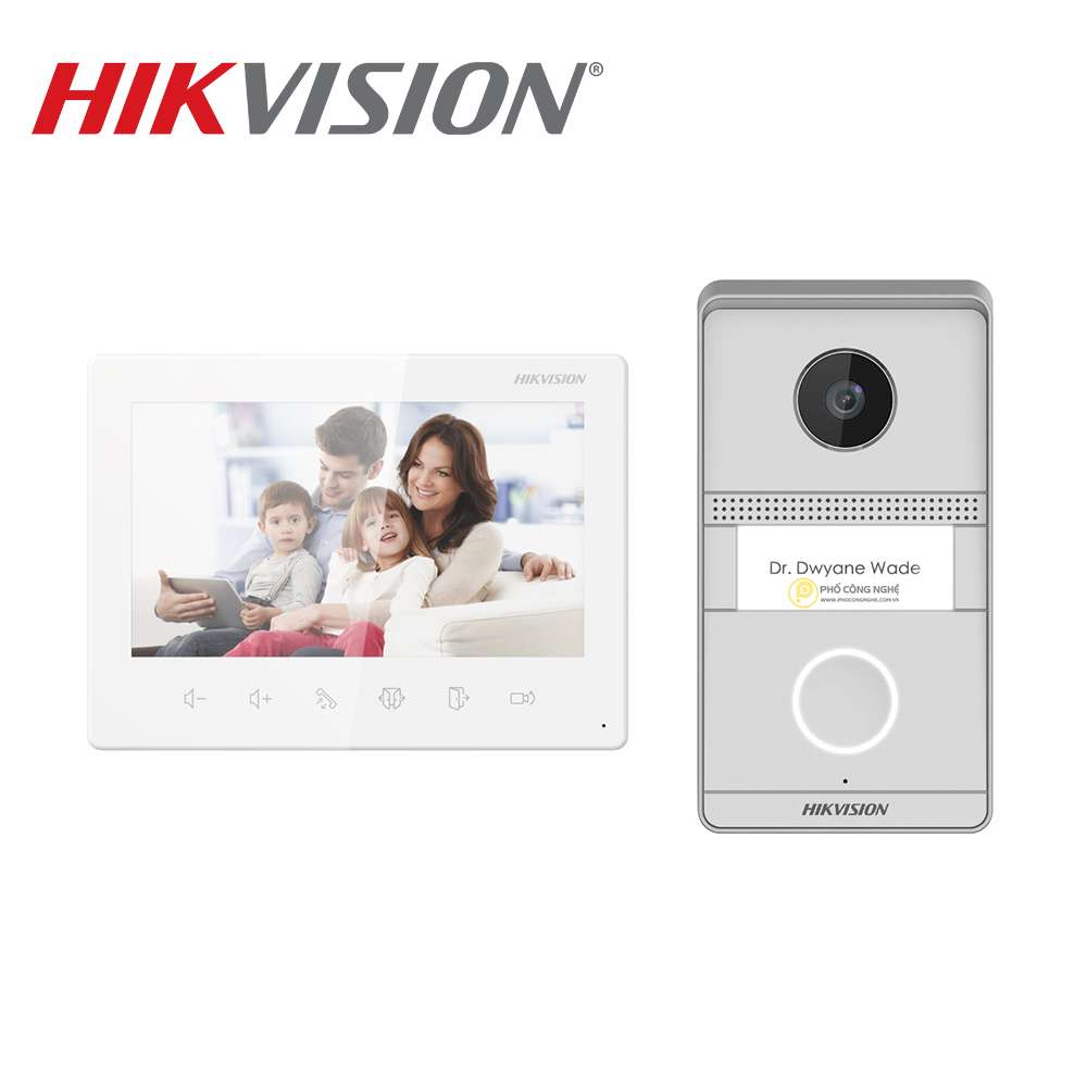 Bộ chuông cửa có hình 2 dây Hikvision DS-KIS101-P/Surface