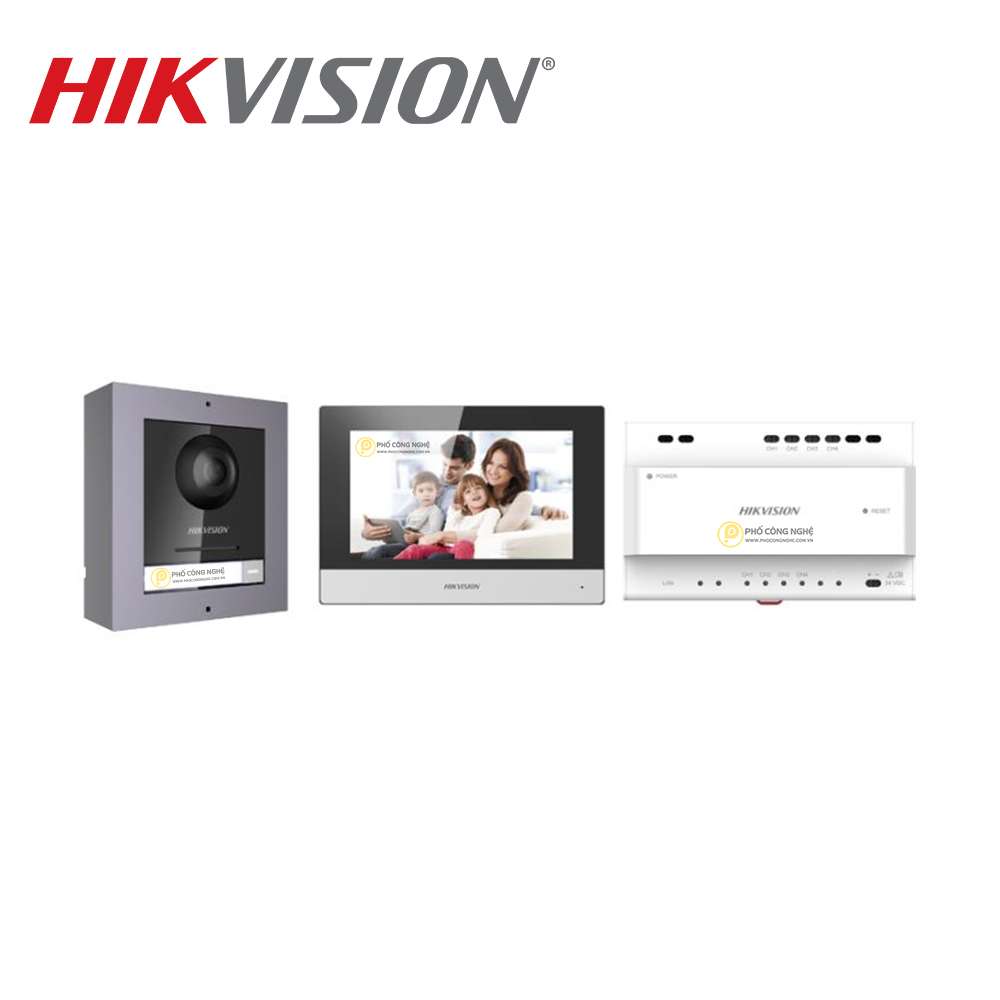Bộ chuông cửa có hình 2 dây Hikvision DS-KIS702