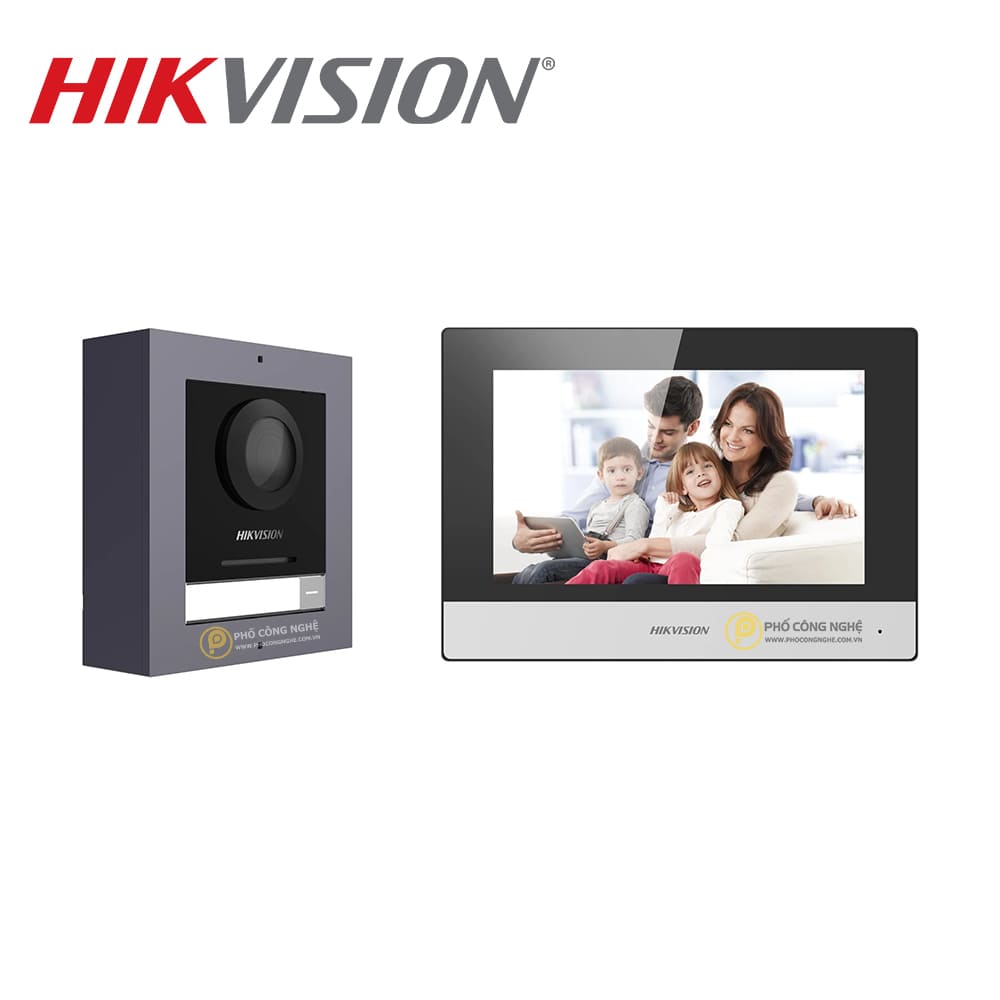 Bộ Kit chuông hình IP Hikvision DS-KIS602(B)