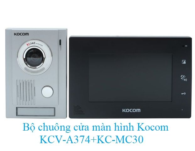 Bộ chuông cửa màn hình Kocom KCV-A374+KC-MC30