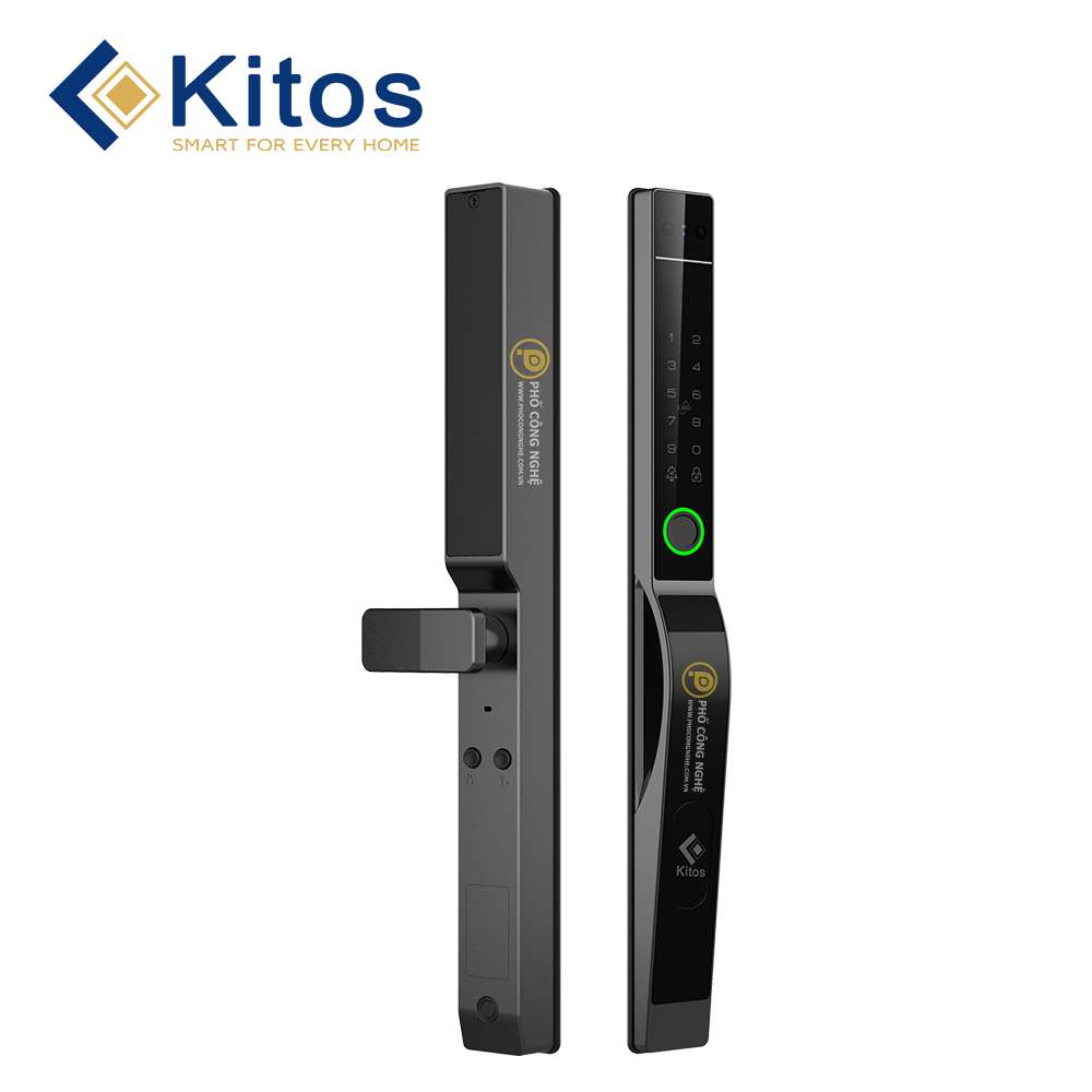 Khóa cửa nhôm nhận diện khuôn mặt Kitos KT-ALS5 Face ID