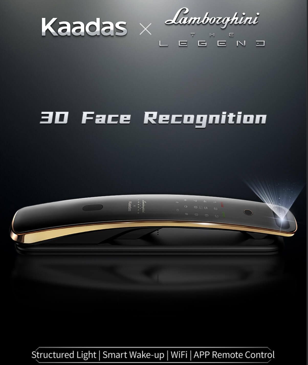 Thiết kế khóa Kaadas Lamborghini 3D Face