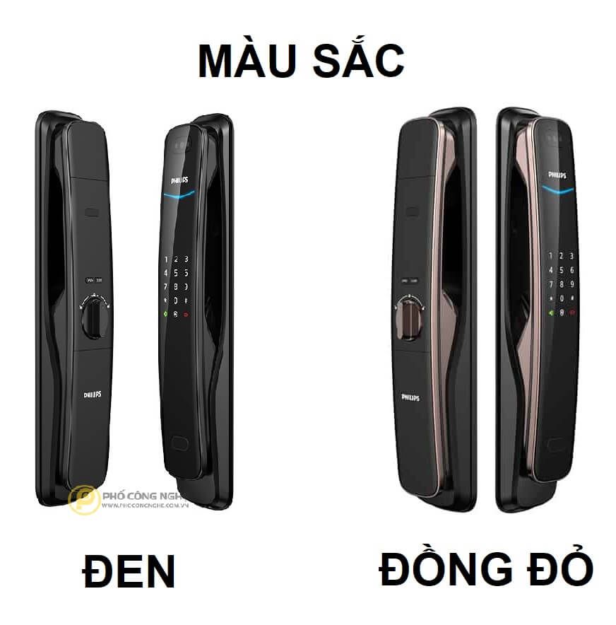 Màu đồng đỏ và màu đen